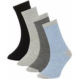 Defacto Boys' Striped Patterned 4-Pack Socks Cene'.'