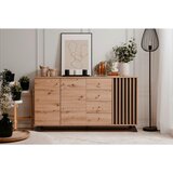 MID.YOU komoda, antracit, hrast artisan | Shoptok.si