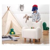 Atelier Del Sofa Dečija fotelja Juano Teddy, 55x61x55 cm, Bijela | Eponuda.ba