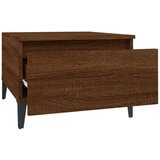  Stranska mizica 2 kosa rjav hrast 50x46x35cm inženirski les, (20712754) | Shoptok.si