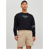 Jack & Jones Black Mens Sweatshirt Digital - Men Cene