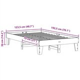  Okvir kreveta bez madraca voštano smeđi 120x190 cm od borovine | shoptok.hr