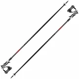 Leki Hot Shot S Eloxal Black/Anodized Grey/Bright Red 130 cm Skijaški štapovi