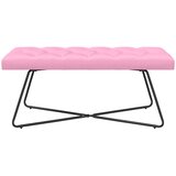 Klupa s gumbastim tkanjem Ružičasta 110 x 40 x 46 cm Tkanina | shoptok.hr