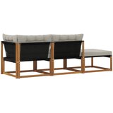  Sekcionalna sofa s jastukom 3 Komad Prirodna i svjetlosiva | shoptok.hr