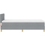  Krevet s kutijom za opruge s madracem Svjetlosiva 100x200 cm tkanina | shoptok.hr