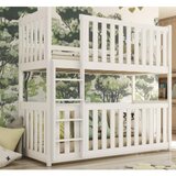 Molarem Home Drveni dječji krevet na kat Konrad - bijeli - 200x90 cm - Bez madraca | shoptok.hr