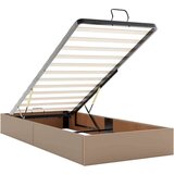 vidaXL Posteljni okvir z vzmetnico Kapučino 90 x 190 cm Umetna koža | Shoptok.si
