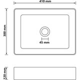 vidaXL Luksuzni umivaonik mat svjetlosivi 41 x 30 x 12 cm keramički | shoptok.hr