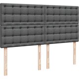  Krevet s oprugama i madracem tamnosivi 200 x 200 cm od tkanine | shoptok.hr