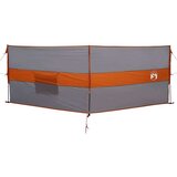 vidaXL Vetrobran za kampiranje sivo oranžen 344x120 cm vodoodporen | Shoptok.si