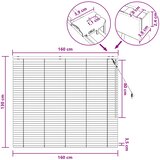  Venecijanska roleta Crna 160 x 130 cm 35 mm | shoptok.hr
