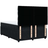 vidaXL Krevet s oprugama i madracem crni 140 x 190 cm baršunasti | shoptok.hr