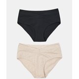Sinsay Hipster gaćice s visokim strukom od pamuka 2 pack Slike