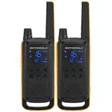 Voki toki Motorola Talkabout T82 Extreme (par), 16 kanala na slobodnim frekvenc PMR446, 121 privatni kod, ojačano eksterno kućište, LED lampa, microUSB punjač, dopunjive NiMH baterije, slušalice, torbica, domet 150m-10km