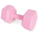  Set &amp;scaron;esterokutnih bučica 2x5 kg, utezi za vježbanje, opterećenje za fitness, roza, ModernHome Slike