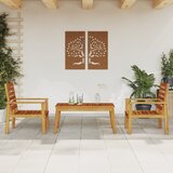 Maison Chic Seti vrtnega pohištva - Vrtna garnitura - Vrtni pohištvo set 3-delna trden les akacije, (21809833) | Shoptok.si