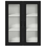 vidaXL Stenska kuhinjska omarica Črna 80 x 31 x 100 cm Konstruiran les | Shoptok.si
