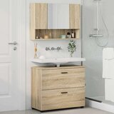  Set namještaja za kupaonicu s ladicama Zidne 2 pcs sonoma hrast | shoptok.hr