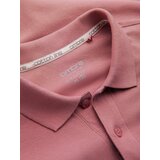 Ombre Men's BASIC single color pique knit polo shirt - dark pink | Shoptok.si