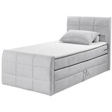 MID.YOU POSTELJA BOXSPRING 120 cm x 200 cm , tekstil, leseni material svetlo siva | Shoptok.si