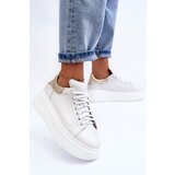 Boto Women's Leather Platform Sneakers White Lemar 10150 | shoptok.hr