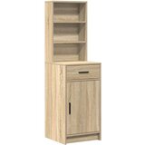vidaXL set 3 sonoma hrast inženirski les srednje set toaletne mize | Shoptok.si