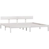  Okvir za krevet od borovine bijeli 180 x 200 cm Super King | shoptok.hr