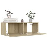  Komplet TV omaric 8-delni sonoma hrast iverna plošča, (20913058) | Shoptok.si