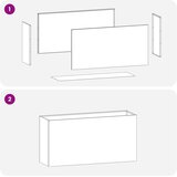  Vrtna saksija 2 kom. Rđa 100 x 30 x 50 cm Otporni čelik | shoptok.hr