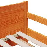  Konstrukcija postelje z vzmetnico Voščeno rjava 80 x 200 cm, (5000084195) | Shoptok.si