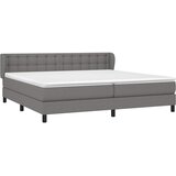  Krevet s oprugama i madracem tamnosivi 200 x 200 cm od tkanine | shoptok.hr