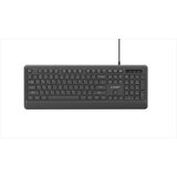 Gembird KB-UML-04 žičana tastatura SLIM sa LED pozadinskim osvetljenjem, Crna Slike