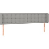  LED uzglavlje svjetlosivo 203x16x78/88 cm od tkanine | shoptok.hr