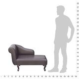 LEŽAJ Počivalnik rjavo umetno usnje | Shoptok.si