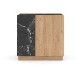 Marckeric Crni/natur ormarić u dekoru hrasta 80x79 cm Dione - Cijene