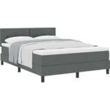  Krevet s kutijom s madracem tamnosive boje 160x200 cm od tkanine | shoptok.hr