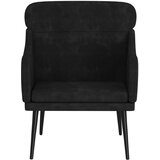  Fotelja crna 63 x 76 x 80 cm baršunasta | Shoptok.si