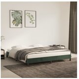  Posteljni okvir temno zelen 180x200 cm žamet | Shoptok.si