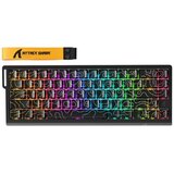 Attack Shark Bežična gaming tastatura X68Pro HE Magnetic Swith/8KHz/TriMode/RT/SnapTap/Black cont | Eponuda.com