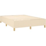  Krevet s oprugama i madracem krem 140x200 cm od tkanine | shoptok.hr