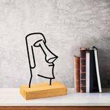 Atelier Del Sofa dekorativna figura moai, 24x8x17 cm, crna Cene