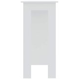  Barski stol s policom bijeli 102x50x103,5 cm konstruirano drvo | shoptok.hr