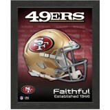 The Highland Mint San Francisico 49ers Team Helmet Frame fotografija v okvirju Cene