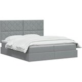  Krevet s od storage s pohranom Svjetlosiva 180 x 200 cm Tkanina | shoptok.hr