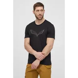 Salewa Športna kratka majica Pure Eagle Frame Dry črna barva