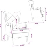  Fotelja Vinska crvena Baršun | shoptok.hr