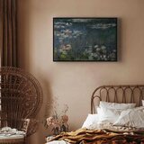  Slika - Claude Monet – Waterlilies: Green Reflections 120x80 U crnom drvenom okviru | shoptok.hr