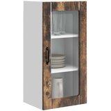  Zidni stakleni ormarić 2 pcs Dimljeni hrast 40 x 31 x 80 cm | shoptok.hr