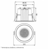  led svetiljka CPS-Y4A12-D23 3000/4000/5000K 12W IP40/IP65 | ePonuda.com